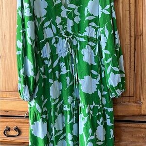 Women’s Classic Rose Linen long sleeve maxi dress- Kate Spade New York x Target